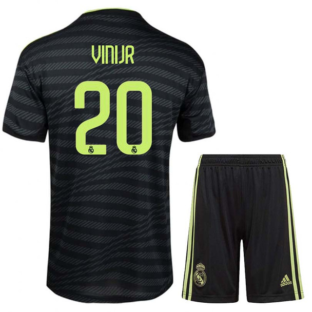 VINI JR #20 Real Madrid 22/23 Kid's Third Shirt and Shorts