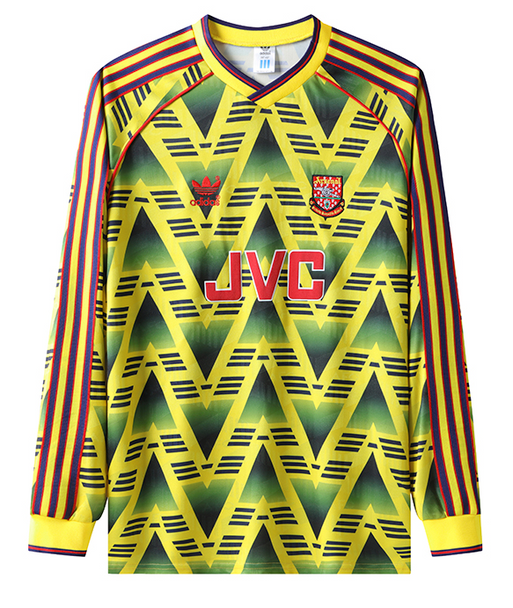 Arsenal 91/93 Men's Away Retro Long Sleeve Shirt