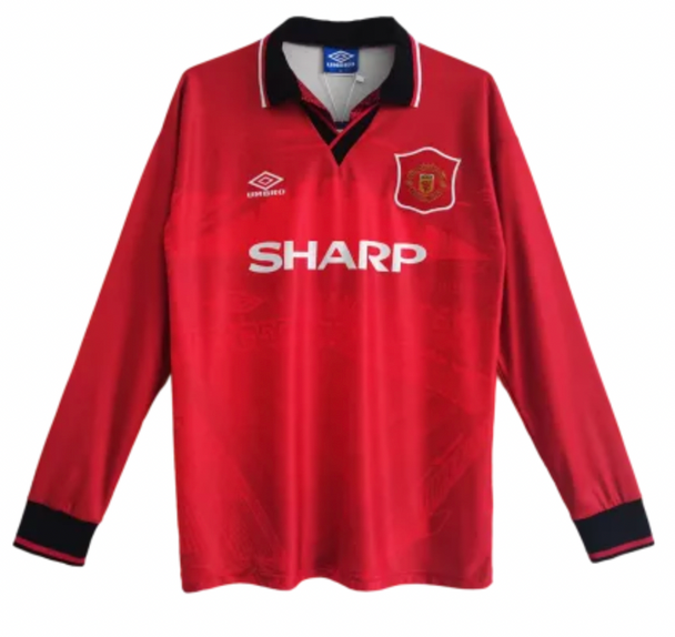 Manchester United 94/96 Men's Home Retro Long Sleeve Shirt