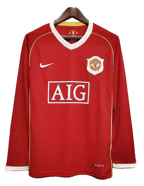 Manchester United 06/07 Men's Home Retro Long Sleeve Shirt