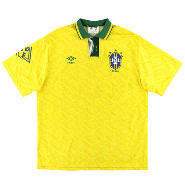 Brazil 91/93 Men's Home Retro Shirt