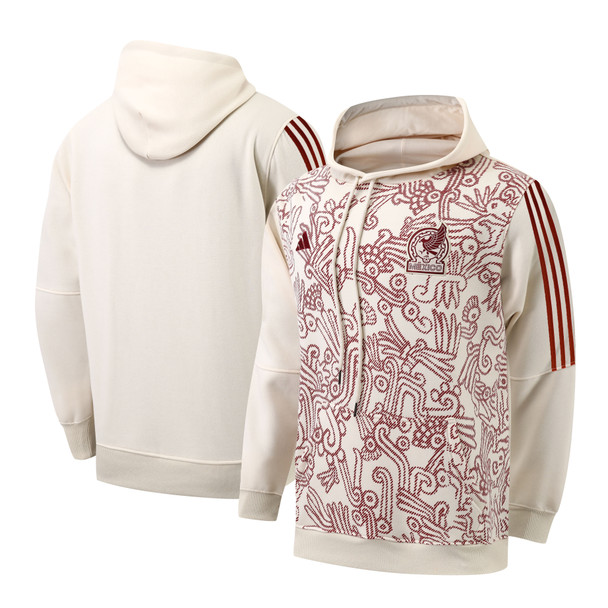 Mexico 22/23 Men's White-Red Hoodie