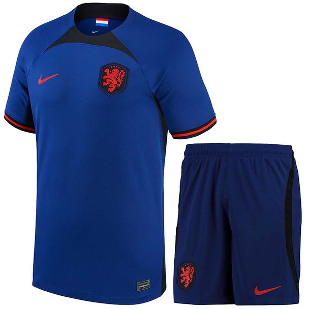Netherlands 22/23 Kid's Away Shirt and Shorts