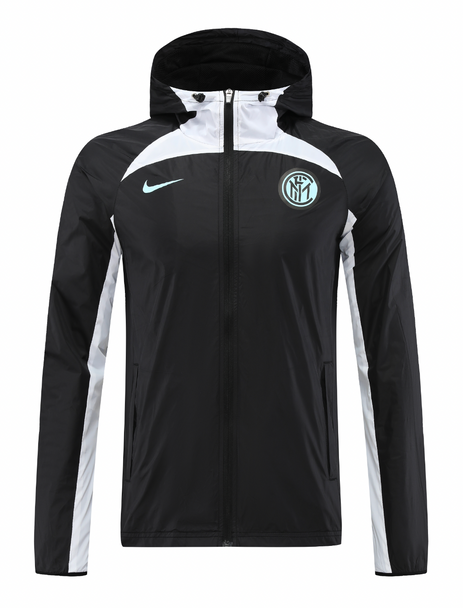 Inter Milan 22/23 Men's Black Long Zip Windbreaker