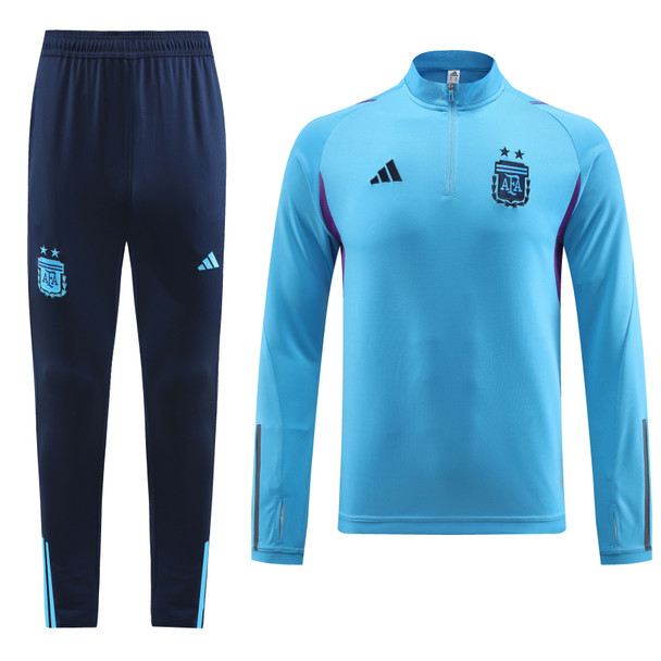 Argentina 22/23 Men's Light Blue Short Zip Tracksuit