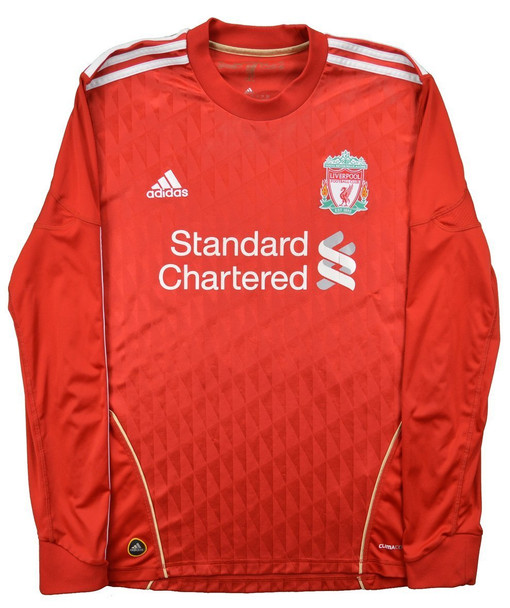 Liverpool 10/11 Men's Home Retro Long Sleeve Shirt