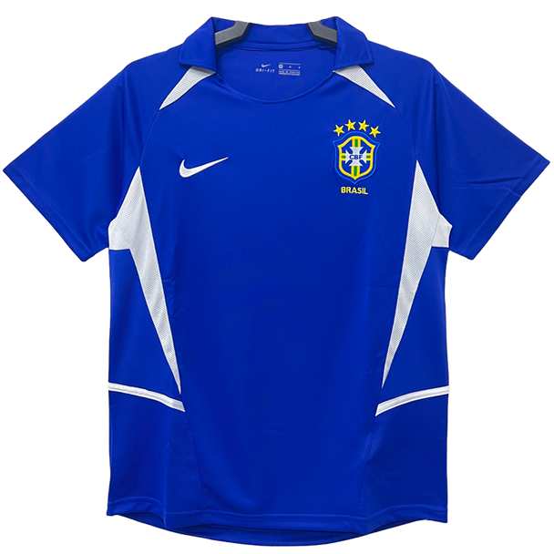 Brazil 2002 Men's Away Retro Shirt