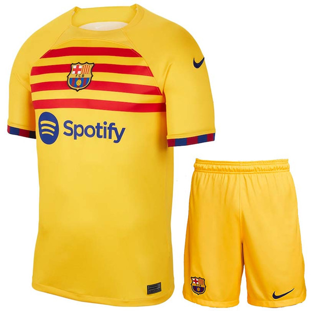 Barcelona 22/23 Kid's Fourth Shirt and Shorts