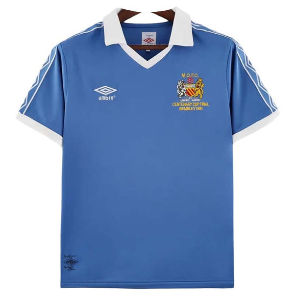 Manchester City 81/82 Men's Home Retro Shirt Cup Edition