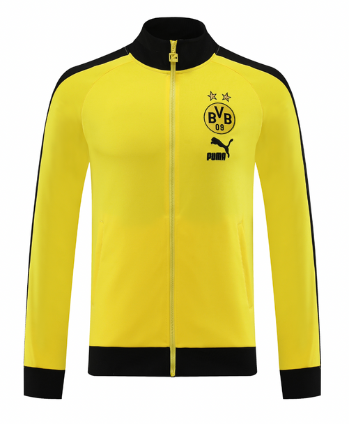 Borussia Dortmund 22/23 Men's Yellow-Black Long Zip Jacket