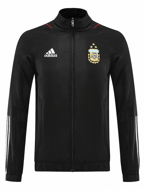 Argentina 22/23 Men's Black Long Zip Jacket