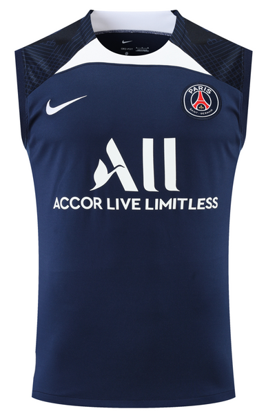 Paris Saint-Germain 22/23 Men's Blue-White Training Tank Top