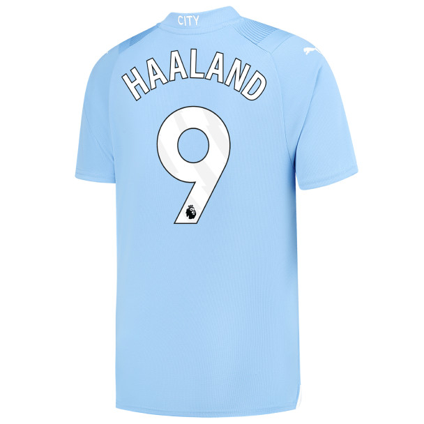 HAALAND #9 Manchester City 23/24 Stadium Men's Home Shirt - PL Font