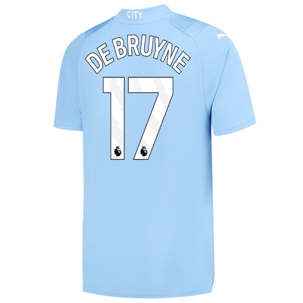 DE BRUYNE #17 Manchester City 23/24 Stadium Men's Home Shirt - PL Font