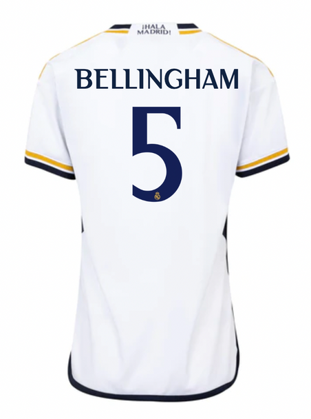 BELLINGHAM #5 Real Madrid 23/24 Women's Home Shirt