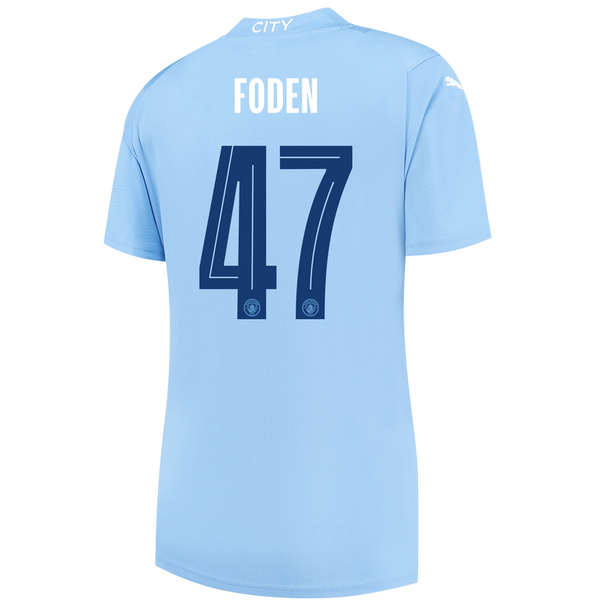 FODEN #47 Manchester City 23/24 Women's Home Shirt - Man City Font