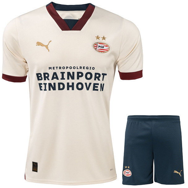 PSV Eindhoven 23/24 Kid's Away Shirt and Shorts