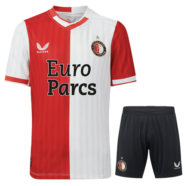 Feyenoord 23/24 Kid's Home Shirt and Shorts