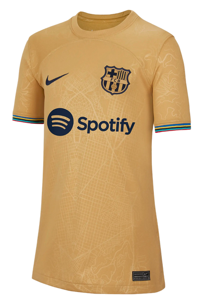 Barcelona 22/23 Kid's Away Shirt and Shorts