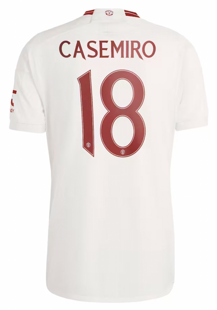 CASEMIRO #18 Manchester United 23/24 Stadium Men's Third Shirt - Man United Font