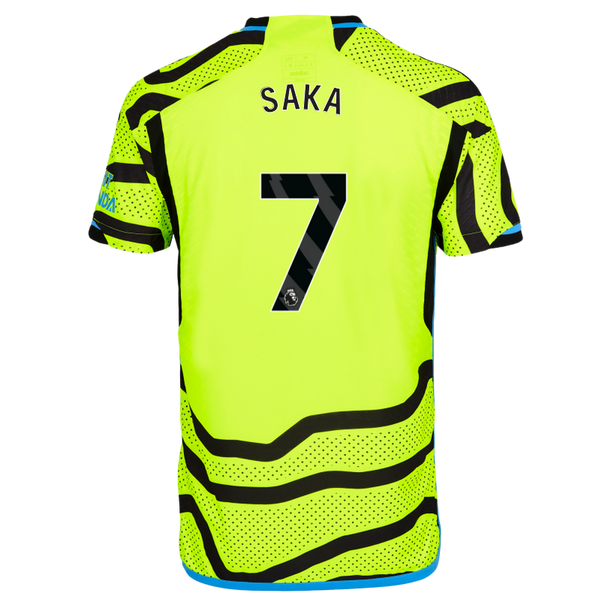 SAKA #7 Arsenal 23/24 Authentic Men's Away Shirt - PL Font