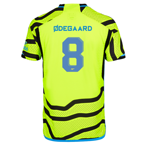 ØDEGAARD #8 Arsenal 23/24 Authentic Men's Away Shirt - Arsenal Font