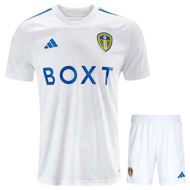 Leeds United 23/24 Kid's Home Shirt and Shorts