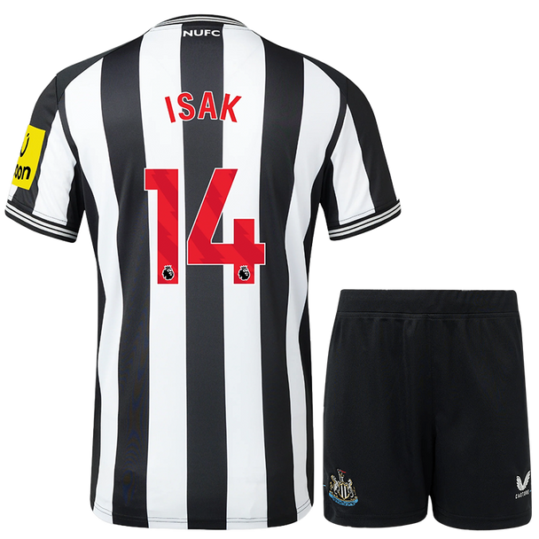 ISAK #14 Newcastle United 23/24 Kid's Home Shirt and Shorts - PL Font