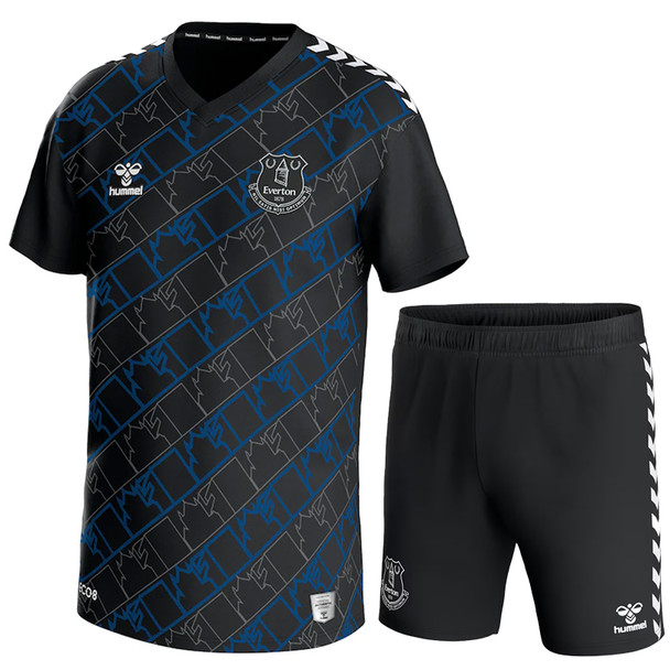 Everton 23/24 Kid's Away Goalkeeper Shirt and Shorts