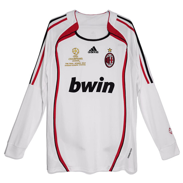 AC Milan 06/07 Men's Away Retro Long Sleeve Shirt UCL Edition