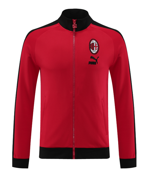 AC Milan 23/24 Men's Red-Black Long Zip Jacket