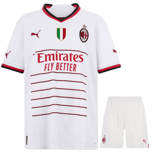 AC Milan 22/23 Kid's Away Shirt and Shorts