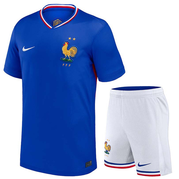 France 2024 Kid's Home Shirt and Shorts