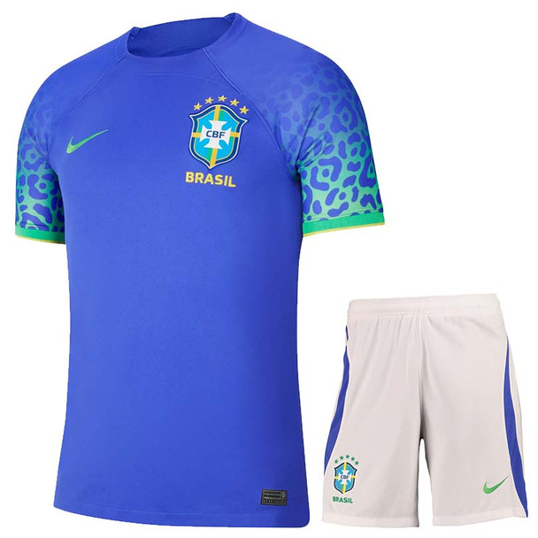 Brazil 22/23 Kid's Away Shirt and Shorts