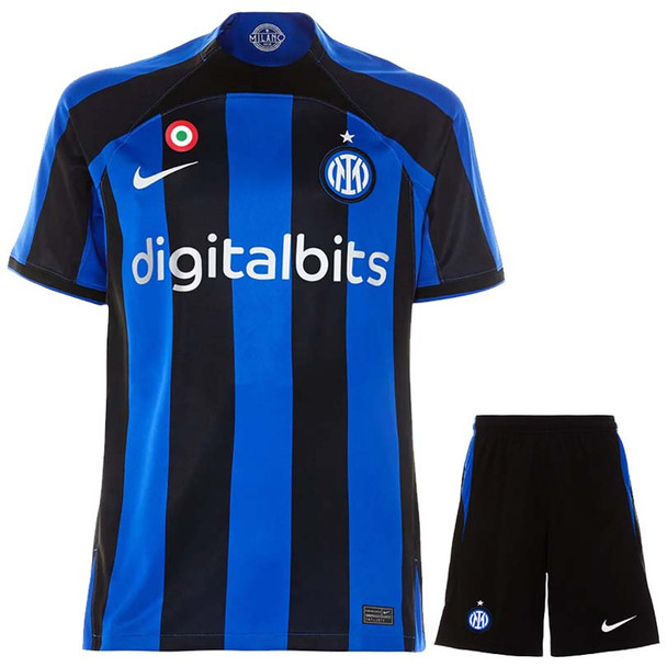 Inter Milan 22/23 Kid's Home Shirt and Shorts