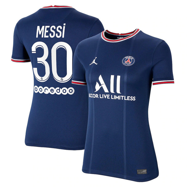 Nike Womens MESSi #30 Womens 21/22 Paris Saint-Germain Home Jersey