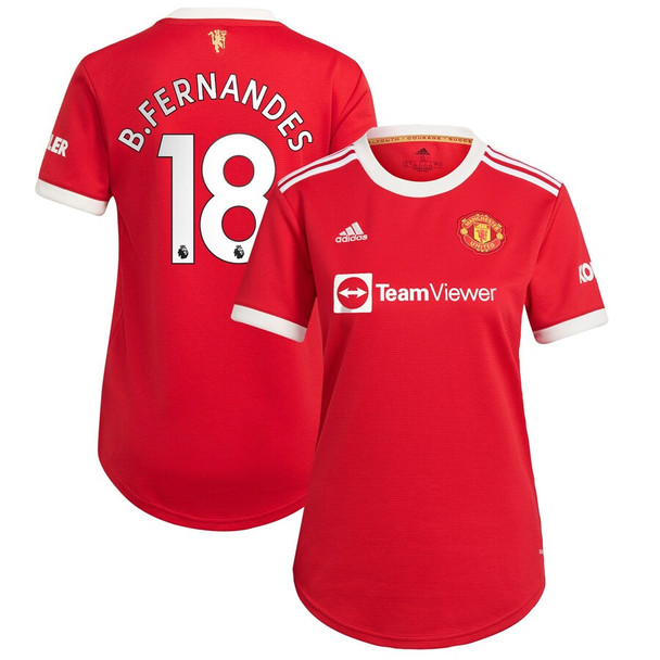 B.FERNANDES #18 Women's 21/22 Manchester United Home Shirt