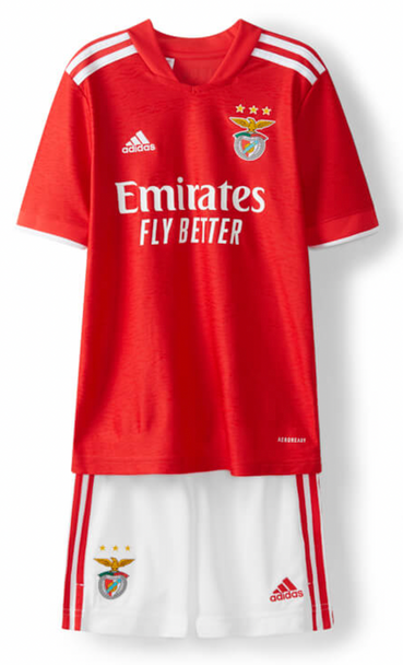 S.L. Benfica 21/22 Kid's Home Shirt and Shorts