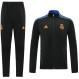 Real Madrid 21/22 Men's Black Long Zip Tracksuit