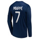 MBAPPE #7 Paris Saint-Germain 22/23 Men's Home Long Sleeve Shirt