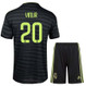 VINI JR #20 Real Madrid 22/23 Kid's Third Shirt and Shorts