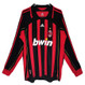 AC Milan 06/07 Men's Home Retro Long Sleeve Shirt