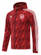 Arsenal 22/23 Men's Red Pattern Long Zip Windbreaker