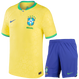 Brazil 22/23 Kid's Home Shirt and Shorts