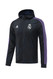 Real Madrid 22/23 Men's Black Long Zip Windbreaker