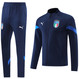Italy 22/23 Men's Dark Blue Long Zip Jacket