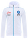 SSC Napoli 22/23 Men's White Hoodie Long Zip Jacket