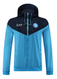 SSC Napoli 22/23 Men's Turquoise Long Zip Windbreaker