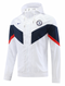 Chelsea 22/23 Men's White-Blue Long Zip Windbreaker