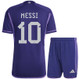 MESSI #10 Argentina 2022 Winners Kid's Away Shirt and Shorts